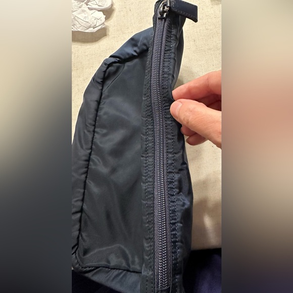 Prada Vintage Tessuto Navy Blue Nylon Cosmetic Bag - Picture 8 of 10